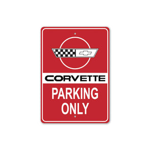 C4 Corvette Parking Only - Aluminum Sign