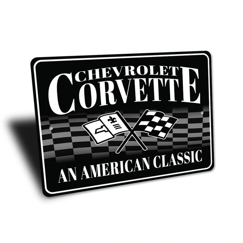 C2 Corvette An American Classic - Aluminum Sign