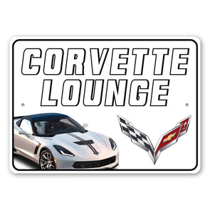 C7 Corvette Lounge - Aluminum Sign