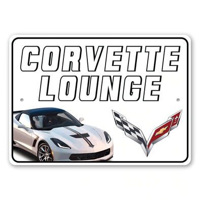 C7 Corvette Lounge - Aluminum Sign