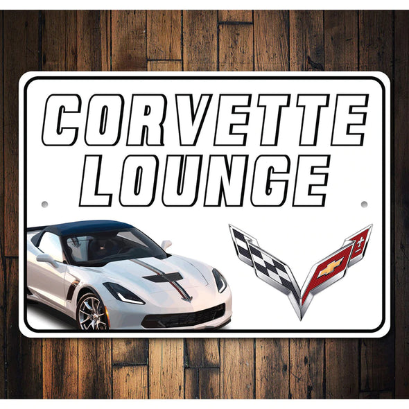 C7 Corvette Lounge - Aluminum Sign