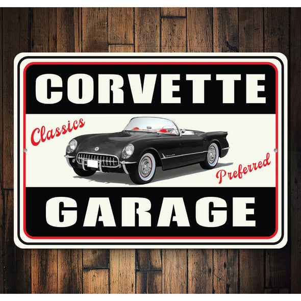 C1 Corvette Garage Classics Preferred - Aluminum Sign