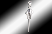 C7 Corvette Stingray Medium Pendant - Sterling Silver - [Corvette Store Online]