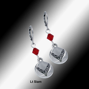C8 Next Generation Corvette | Emblem Swarovski Crystal | 5/8'' Earrings - [Corvette Store Online]