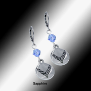 C8 Next Generation Corvette | Emblem Swarovski Crystal | 5/8'' Earrings - [Corvette Store Online]
