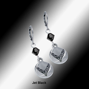 C8 Next Generation Corvette | Emblem Swarovski Crystal | 5/8'' Earrings - [Corvette Store Online]