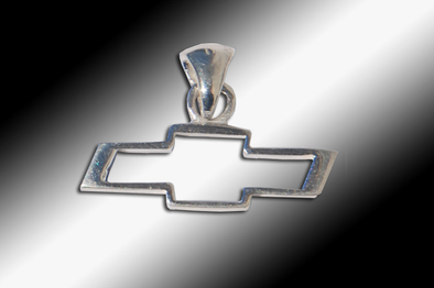 Chevy Bowtie Emblem Pendant | Sterling Silver