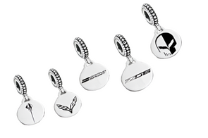 C7 Corvette Various Emblems | Pandora-Style Dangle Bead - [Corvette Store Online]