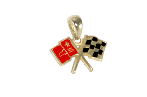 C2 Corvette Emblem Pendant |14k Gold - [Corvette Store Online]
