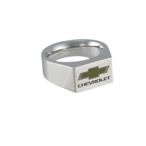 chevy-bowtie-color-emblem-signet-ring