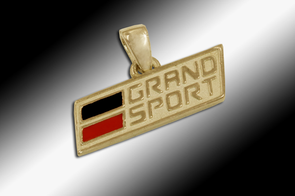C7 Corvette Grand Sport Pendant - 14k Gold - [Corvette Store Online]