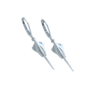 C8 Next Generation Corvette Stingray Lever Back Earrings - Sterling Silver - [Corvette Store Online]