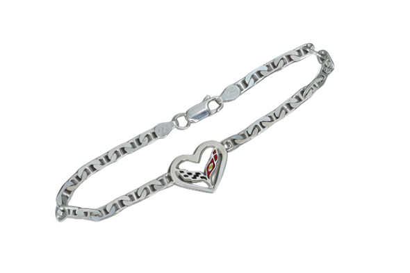 c7-corvette-heart-sterling-silver-bracelet