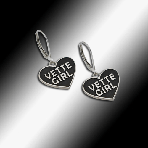 Corvette Vette Girl Earrings