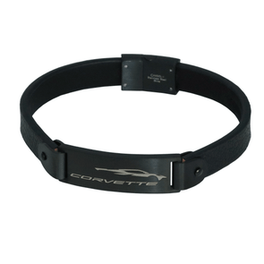 C8 Corvette Profile Leather Bracelet