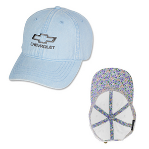 ladies-chevrolet-bowtie-light-blue-ponytail-hat-cap