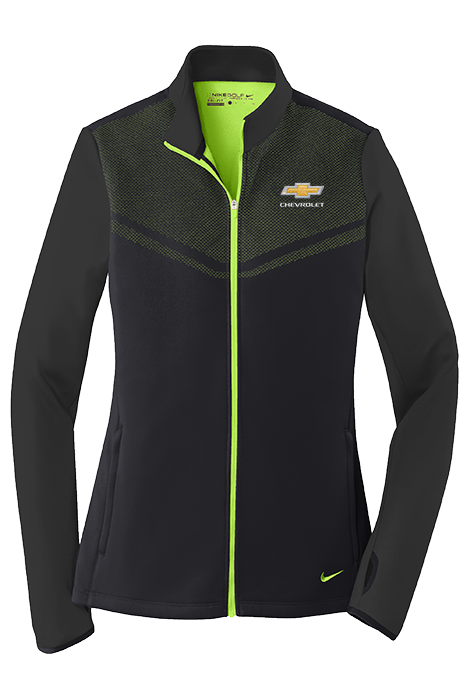 Ladies Chevrolet Gold Bowtie Chevron Therma-FIT Full-Zip Fleece Jacket