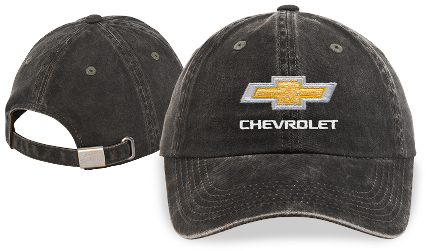 ladies-chevrolet-gold-bowtie-garment-washed-hat-cap