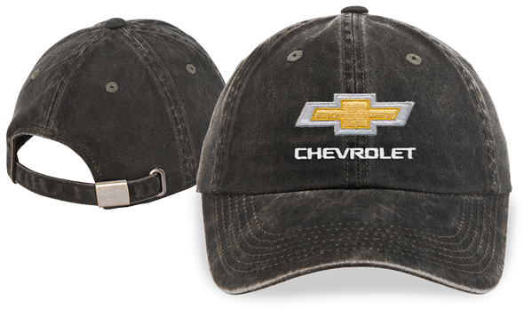 ladies-chevrolet-gold-bowtie-garment-washed-hat-cap