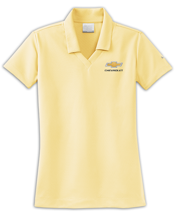 Chevrolet Gold Bowtie Nike Dri-Fit Polo Shirt