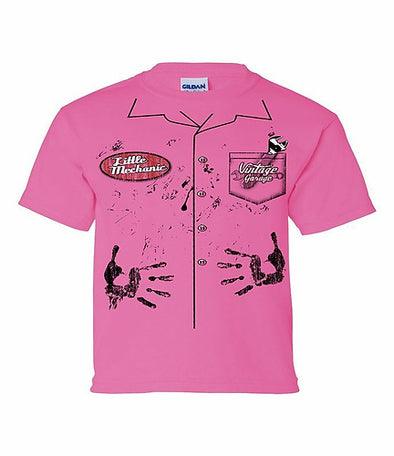little-mechanic-vintage-garage-youth-t-shirt-pink