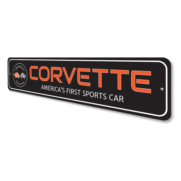 C1 Corvette Sports Car Street Sign - Aluminum Sign