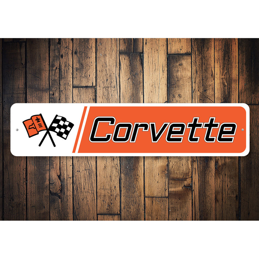 C2 Corvette Aluminum Street Sign