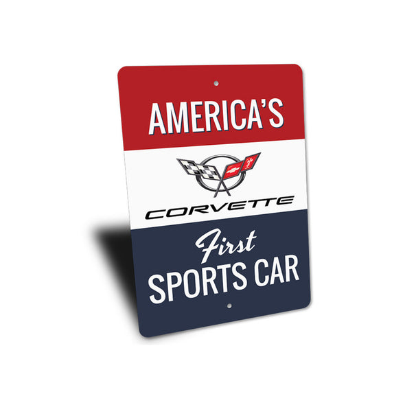 C5 Corvette Americas First Sports Car Sign