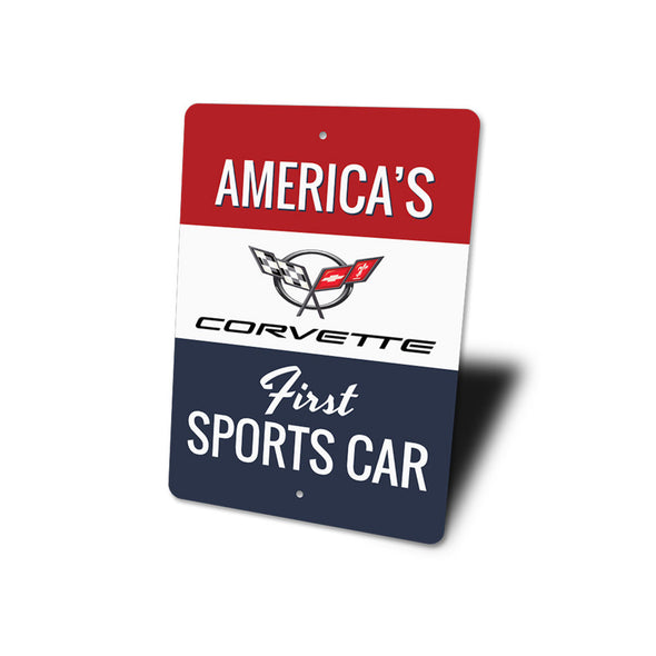 C5 Corvette Americas First Sports Car Sign