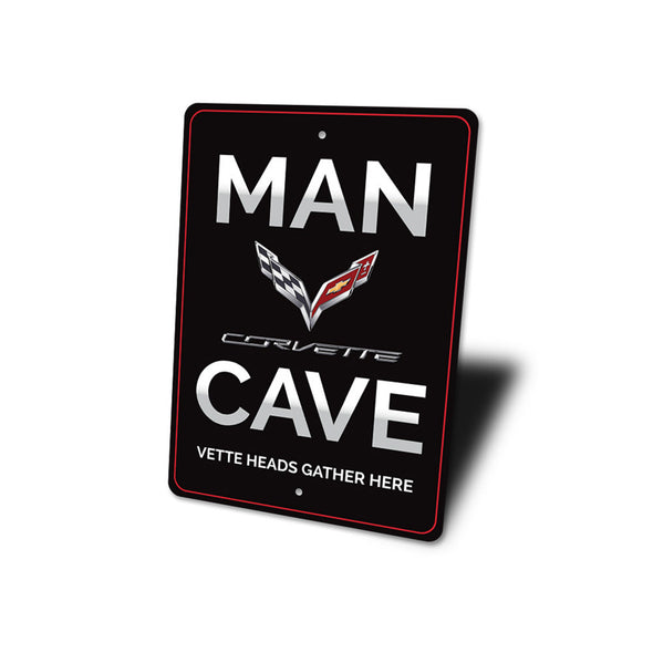 C7 Corvette Man Cave Sign - Aluminum Sign