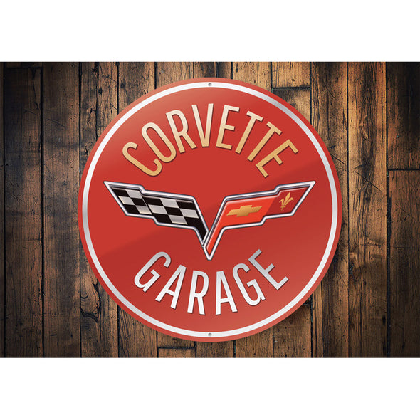 C6 Corvette Garage Car Sign