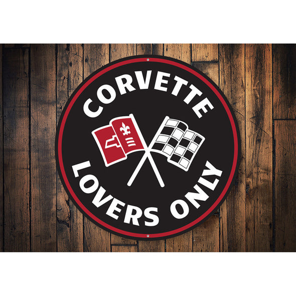 C2 Corvette Lovers Only Car Sign