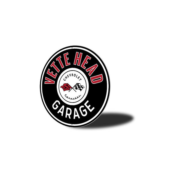 C1 Corvette Vette Head Garage Car Sign
