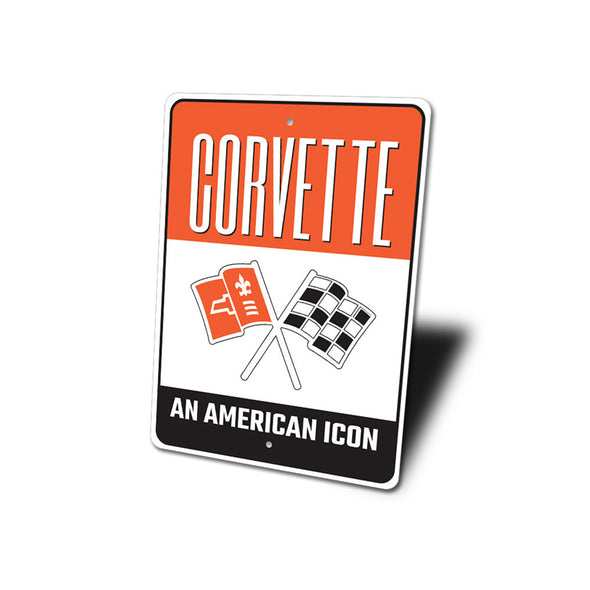 Corvette American Icon - Aluminum Sign