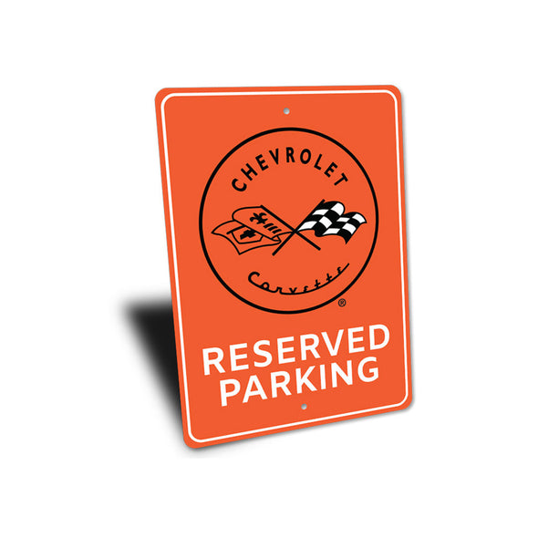 Chevrolet Corvette C1 Reserved Parking - Aluminum Sign