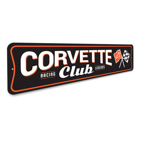 C2 Corvette Club Racing Legends- Aluminum Sign
