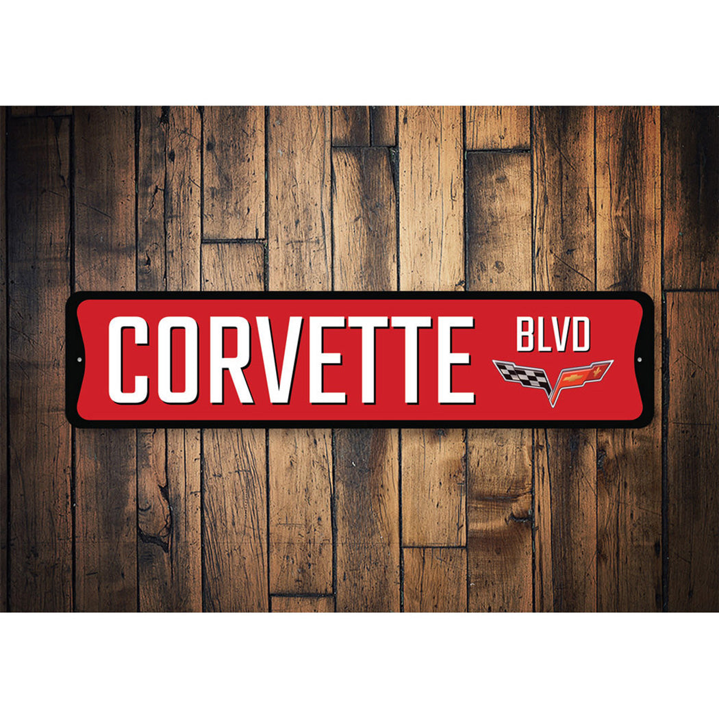 C6 Corvette Blvd - Aluminum Sign
