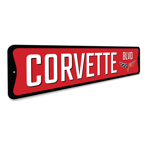 C6 Corvette Blvd - Aluminum Sign