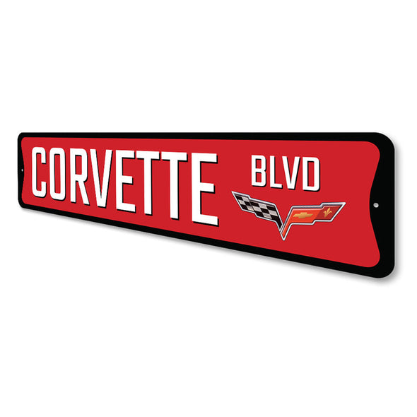C6 Corvette Blvd - Aluminum Sign
