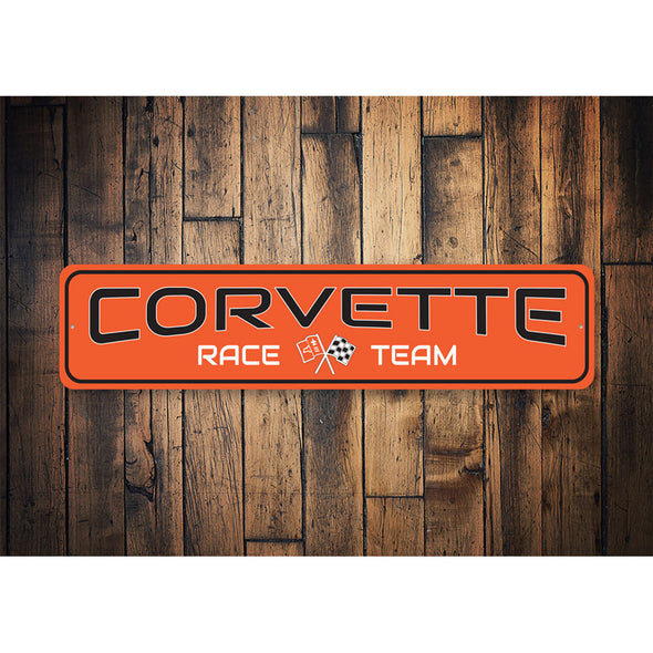 Corvette Race Team - Aluminum Sign