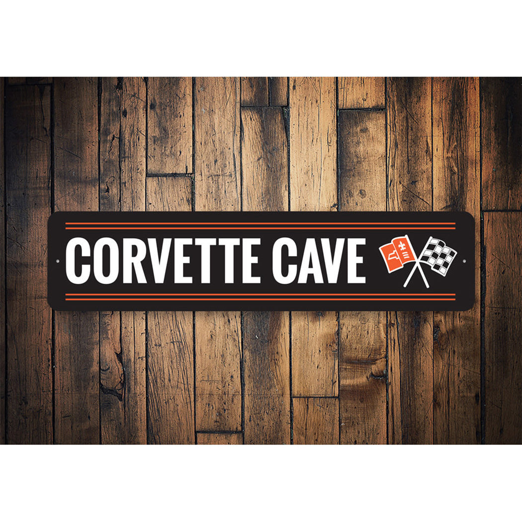 C2 Corvette Cave - Aluminum Sign