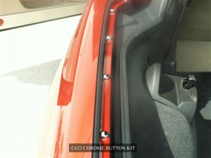 C6 Corvette | Chrome Button Screw Cover | 60Pc Kit - [Corvette Store Online]