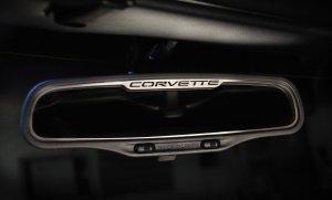 C6 Corvette | Rear View Mirror Trim | Corvette Script - [Corvette Store Online]