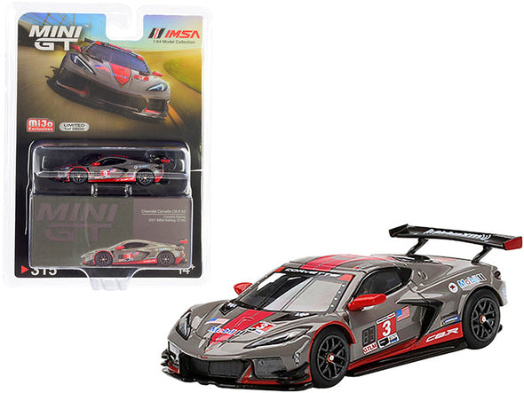 Chevy Corvette C8.R #3 and #4 IMSA 12H of Sebring Set (2021) Limited Edition 1/64 Diecast Model Cars