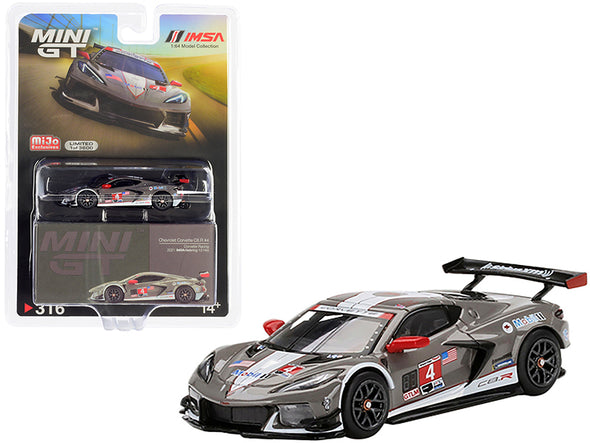 Chevy Corvette C8.R #3 and #4 IMSA 12H of Sebring Set (2021) Limited Edition 1/64 Diecast Model Cars