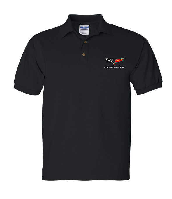 C6 Corvette Black Polo Shirt and Hat Bundle