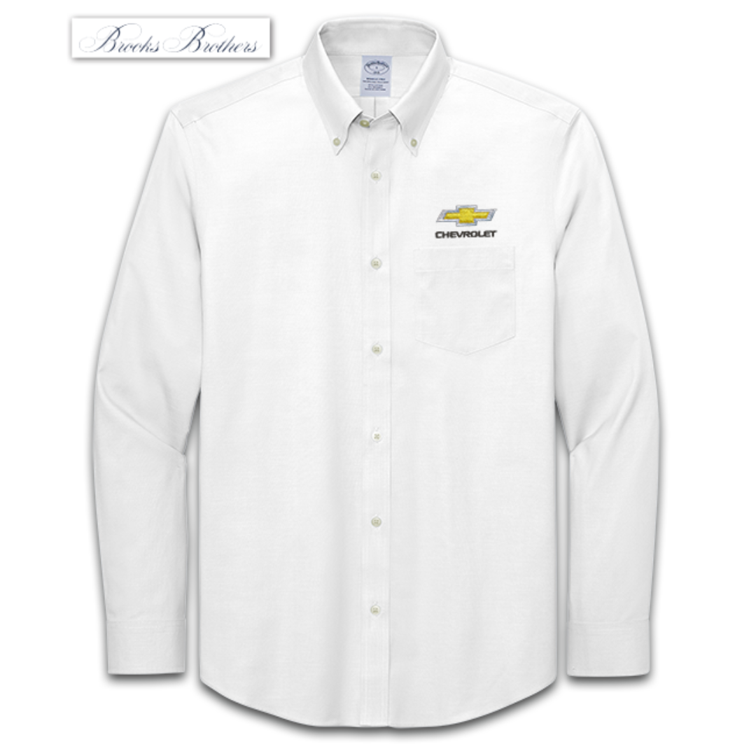 white christmas dresses Men's Chevrolet Bowtie Brooks Brothers Wrinkle-Free Dress Shirt