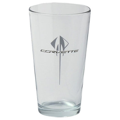 Corvette Stingray 16oz Glass - [Corvette Store Online]