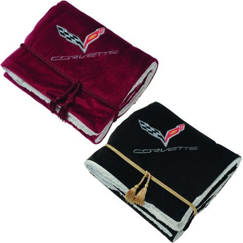 C7 Corvette Lamb's Wool Blanket - [Corvette Store Online]