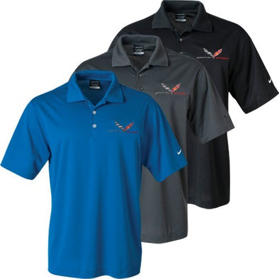 C7 Grand Sport Nike Dri-Fit Polo - [Corvette Store Online]